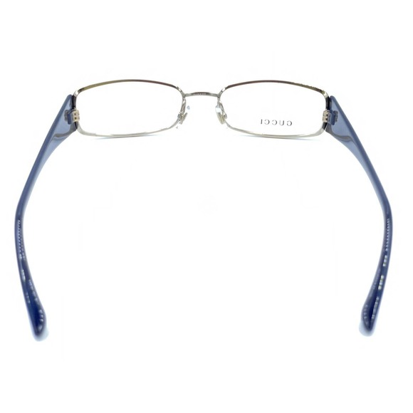 Gucci NEW GG2825 LBY Gold Black Rectangular Eyeglasses Frames Italy 53-18 140 - Picture 5 of 12